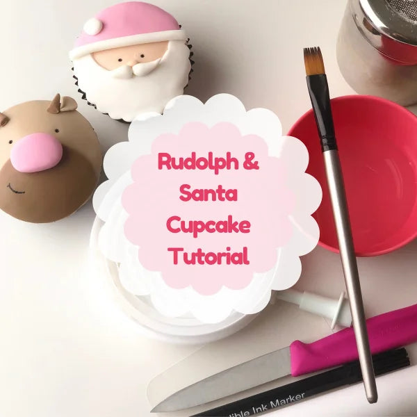 Rudolph & Santa Cupcake Tutorial